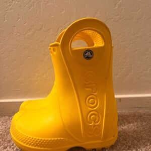 Croc Toddler Rain boots size 7C! Worn once!